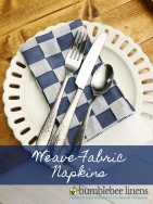 Learn How to Weave Fabric Napkins with just a few materials and a couple easy steps.