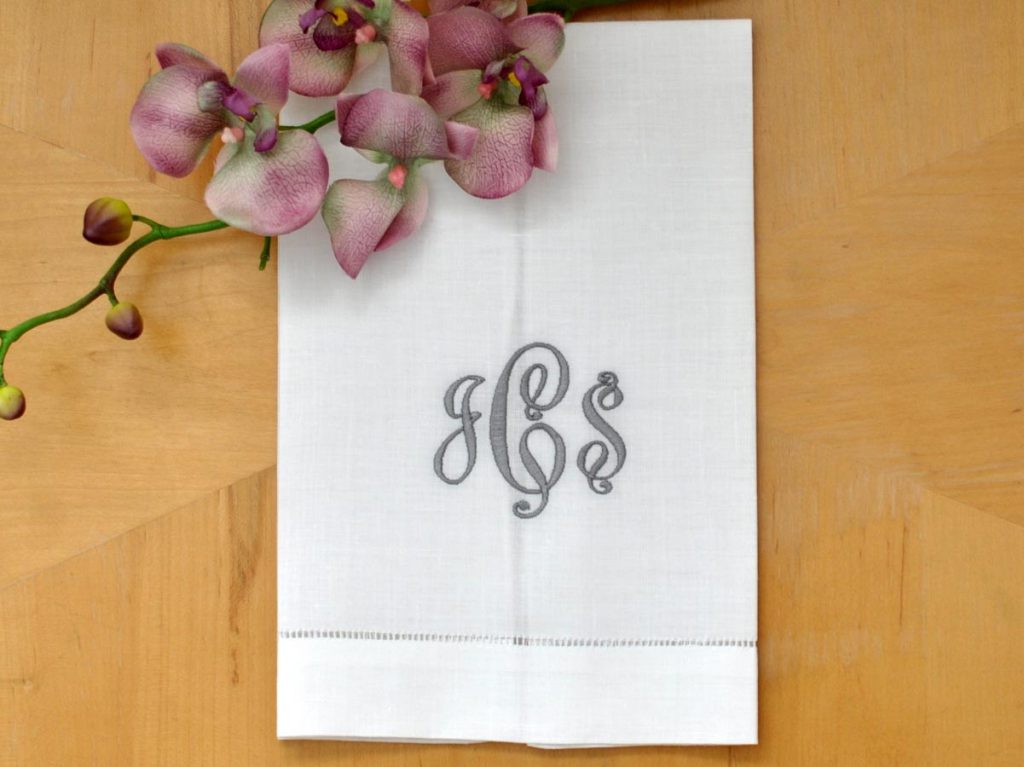 Monogrammed Linen Towels