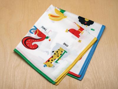 Childrens Numbers Kid Print Hankie