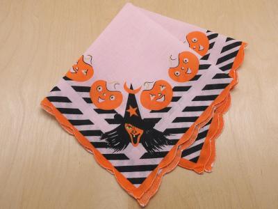Vintage Inspired Halloween Witch Print Hankie