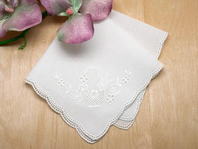 German Ladies Handkerchiefs, European Ladies Hankies, Guipure Lace ...