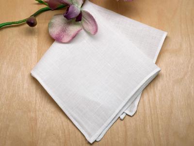 Irish Linen Plain Ladies Handkerchief