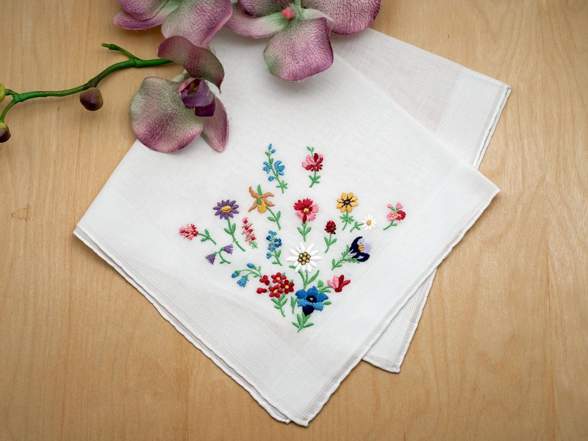 Heirloom Floral Ladies Handkerchief