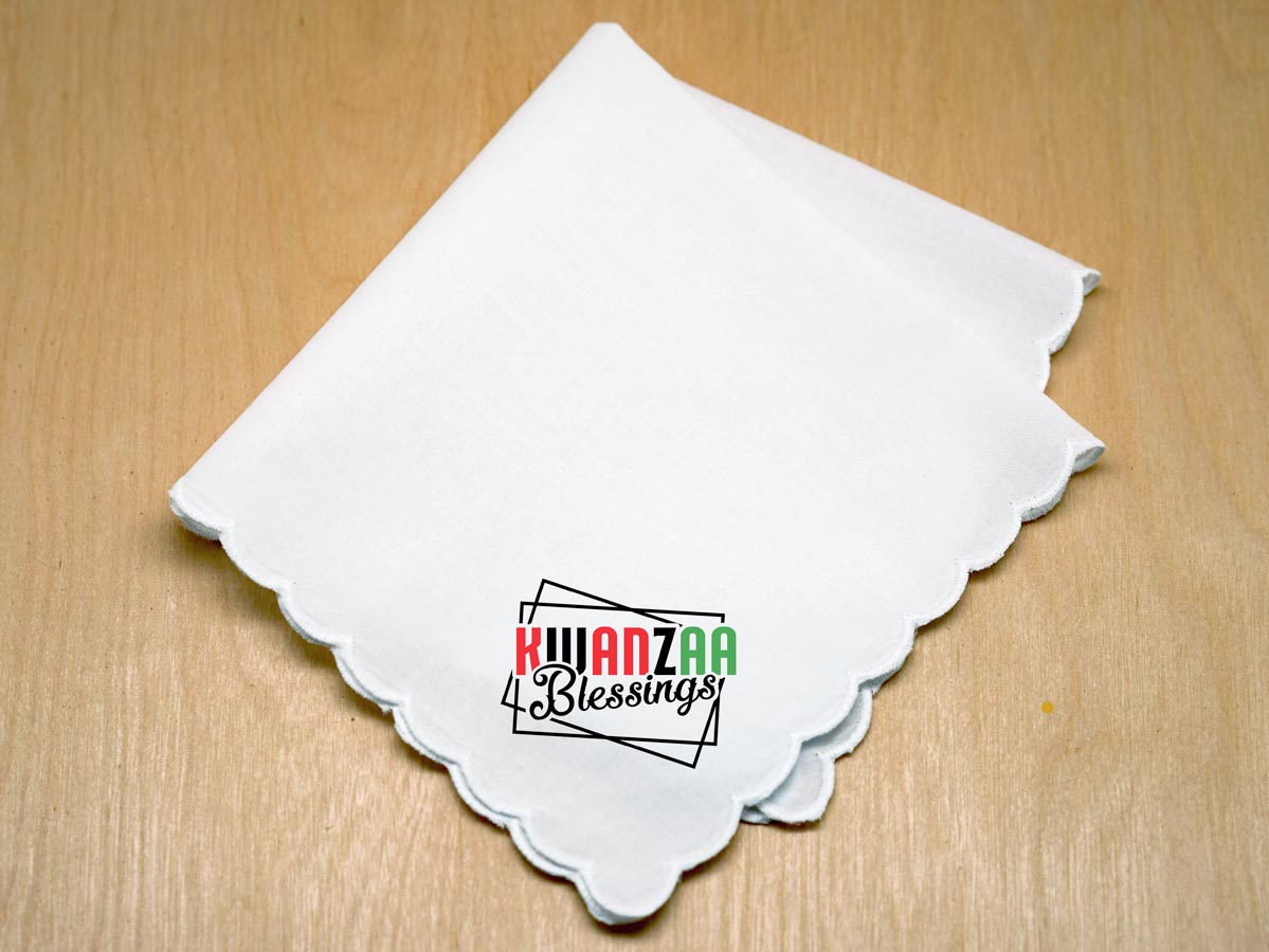 Kwanzaa Blessings Print Handkerchief