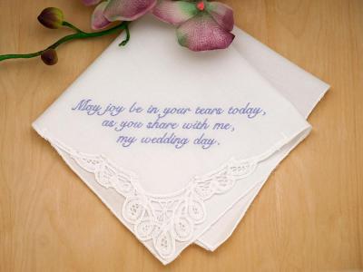 Personalized Up To Four Lines of Your Choice Hankie - Font S