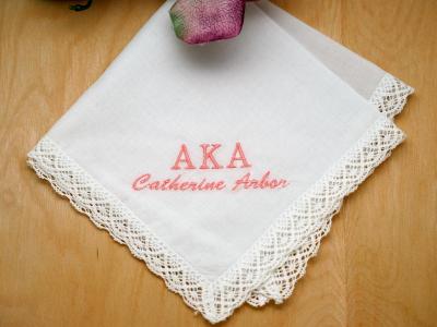 Personalized Sorority Greek Ladies Handkerchief