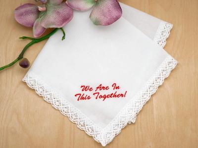 Personalized with Your Wording Quarantine Handkerchief Font L