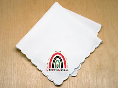 Rainbow Kwanzaa Print Handkerchief