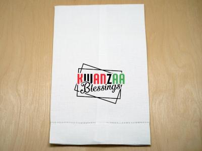 Kwanzaa Blessings Linen Hand Towel