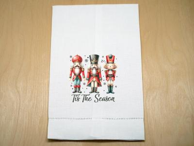 Tis the Season Nutcracker Holiday Linen Towel