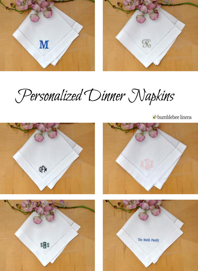Personalized Dinner Napkins