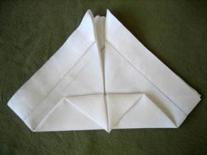 Step By Step Guide To A Bishop Hat Napkin Fold