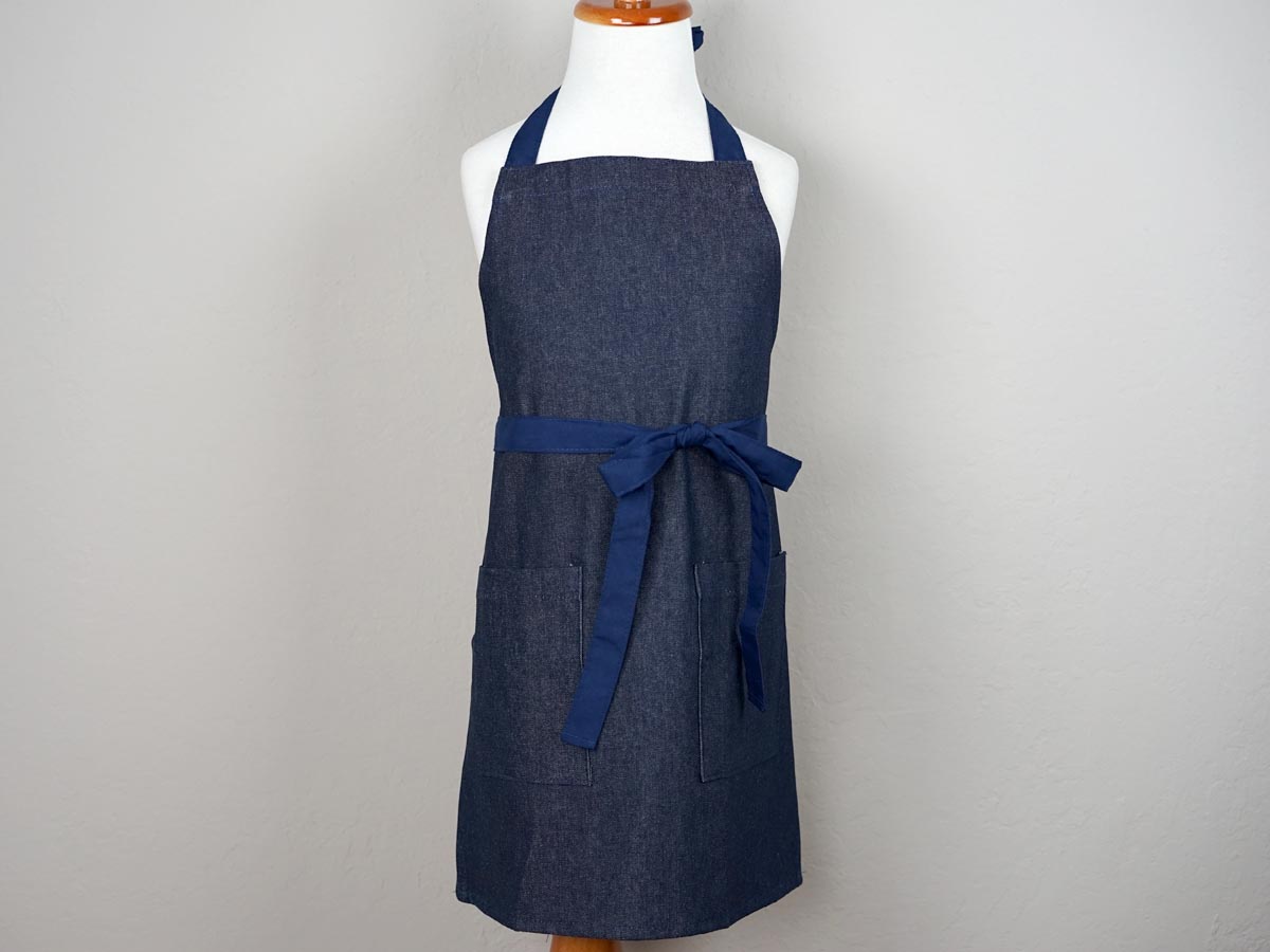 Mother and Son Navy Gingham Apron Set