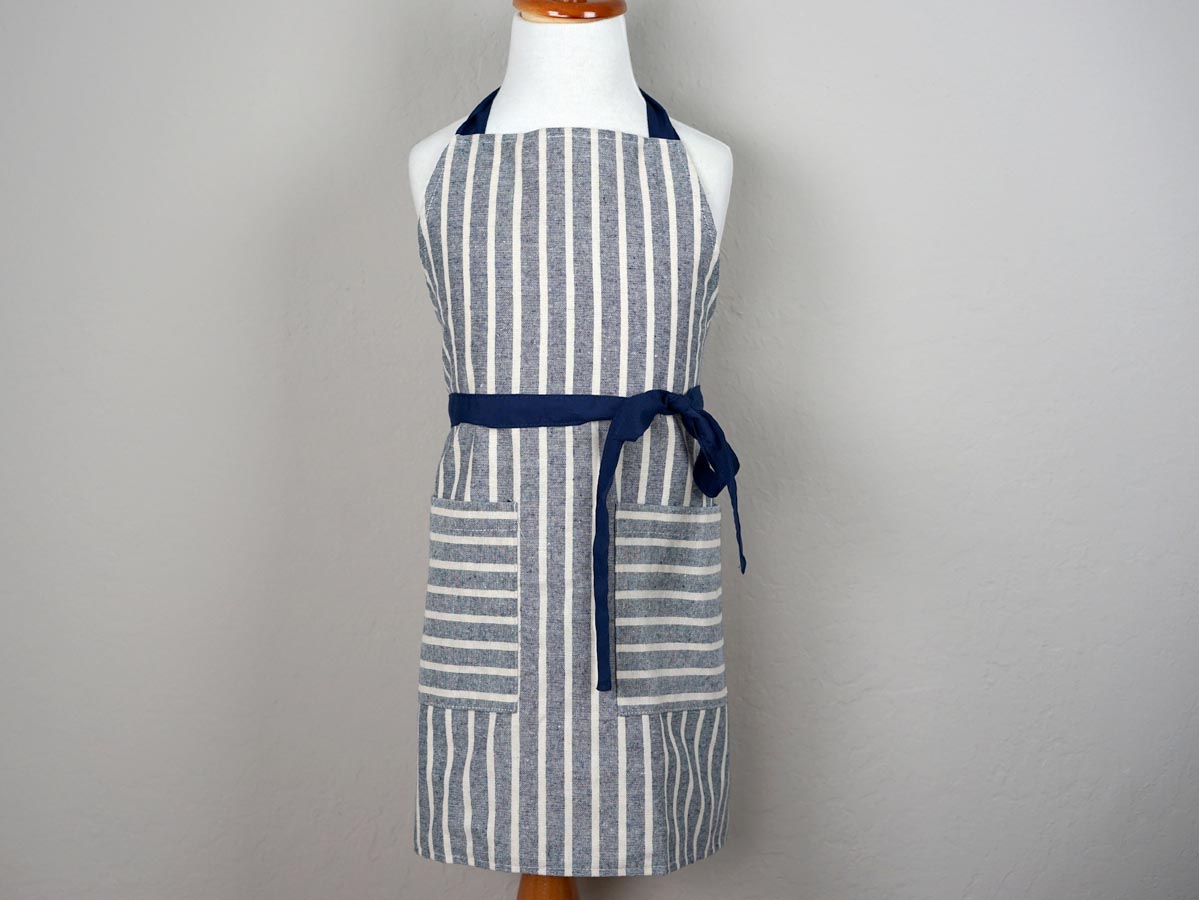 Father and Son Striped Chambray Apron Set