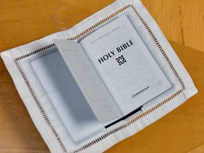Linen Pocket Bible Cover