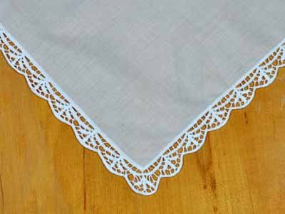 English Garden Lace Ladies Handkerchief