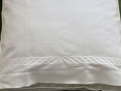 Pair of Cotton Pillowcases with A Wave Design