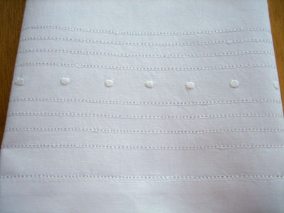 Set of 4 Linen Hand Towels with Dot and Stripes