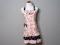 Vintage Inspired Pink Poppy Ruffle Apron
