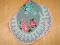Vintage Inspired Grey Mums Print Hankie