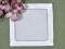 1 Dozen Large White Hemstitched Linen Cocktail Napkins 8 in