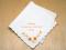 Custom 4 Line Message With Orange Daisies Print Handkerchief