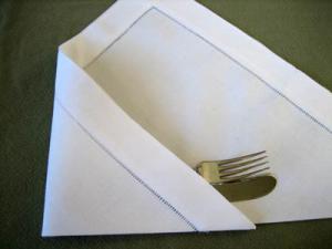 How to Wrap Silverware in a Paper Napkin