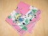 Vintage Inspired Pink Print Hankie w/ Blue Finches