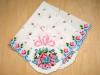 Vintage Inspired Wedding Bouquet Print Hankie