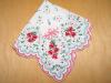 Vintage Inspired Daisy and Tulip Print Hankie