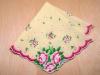 Vintage Inspired Sunny Floral Roses Handkerchief