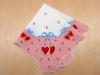 Vintage Inspired Couple Heart Print Handkerchief
