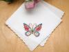Set of 3 Butterfly Floral Embroidered Ladies Handkerchiefs