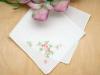 Set of 3 Small Floral Embroidered Handkerchiefs