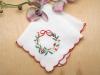 Set of 3 Christmas Wreath Hankies