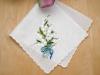 Swiss Lily of the Valley Something Blue Bridal Handkerchief