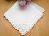 Set of 3 Crochet Lace Pineapple Corner Wedding Handkerchiefs