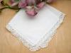 Set of 3 Shell Cluny Lace Wedding Handkerchiefs