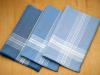 Set of 3 Assortment of Blue Mens Handkerchiefs