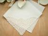 Ivory Daisy Corner German Plauen Lace Ladies Handkerchief