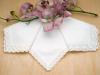 Bridal Set of 3 Different White Lace Wedding Handkerchiefs