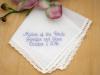 Personalized Up To Four Lines of Your Choice Hankie - Font N