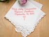 Personalize Up To 3 Lines Hankie w/ Cross - Font U