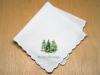 Custom Print Handkerchief w/ Christmas Trees And 1 Line