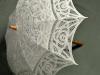 Ecru Wedding Battenburg Lace Parasol
