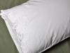 Pair of White Cotton Battenburg Lace Pillowcases